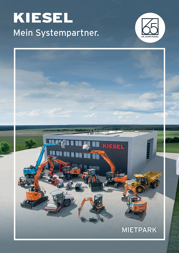 Cover des Mietkatalogs der Kiesel Ennens GmbH